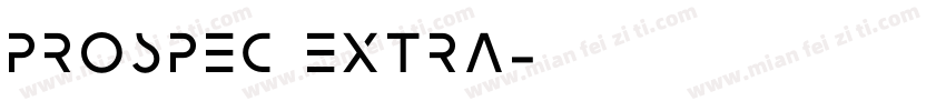 Prospec Extra字体转换